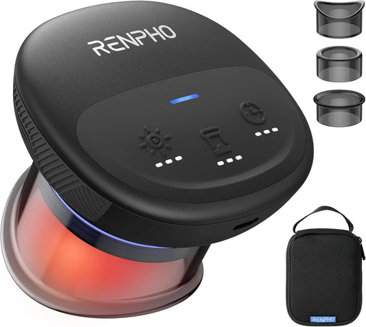 RENPHO Emberace Cup Smart Cupping Massager with 3 Suction Levels up to -55KPa and 850nm Infrared Heating